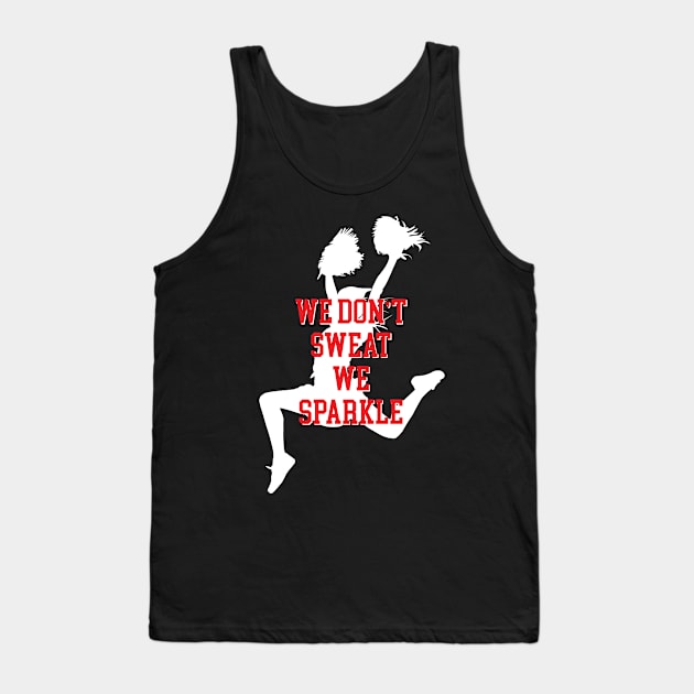 We dont sweat we sparkle cute Cheerleader Tank Top by Peco-Designs